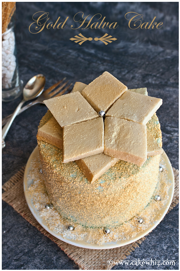 How to Make a Gold Halva Cake CakeWhiz