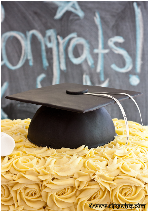how to make graduation hat cake 3